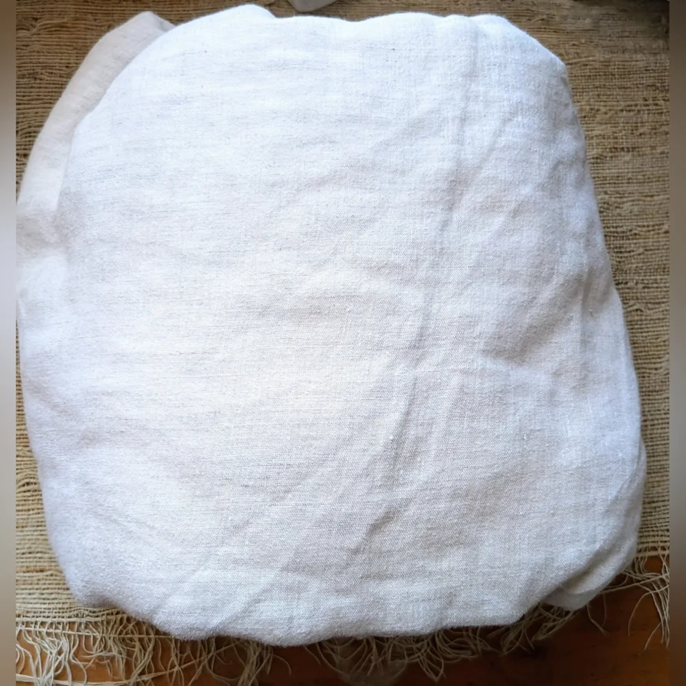 Crate and Barrel • Full/Queen Duvet Cover | Natural Hemp Fiber